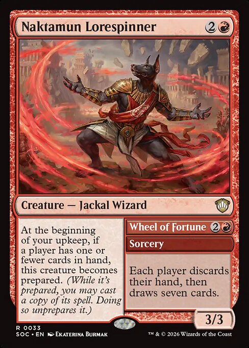 Naktamun Lorespinner // Wheel of Fortune (Rare)