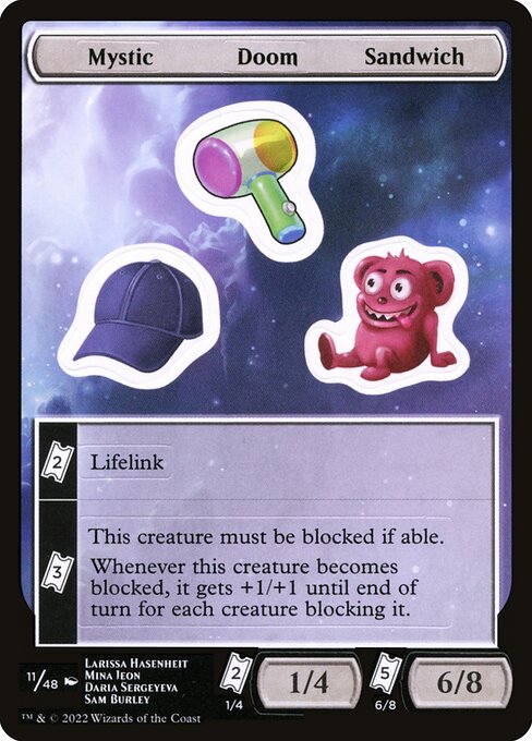 Mystic Doom Sandwich from Unfinity Sticker Sheets (Common)