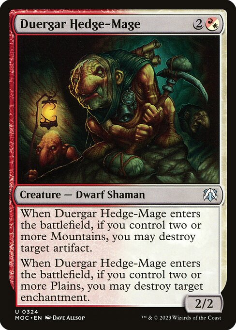Duergar Hedge-Mage (Uncommon)