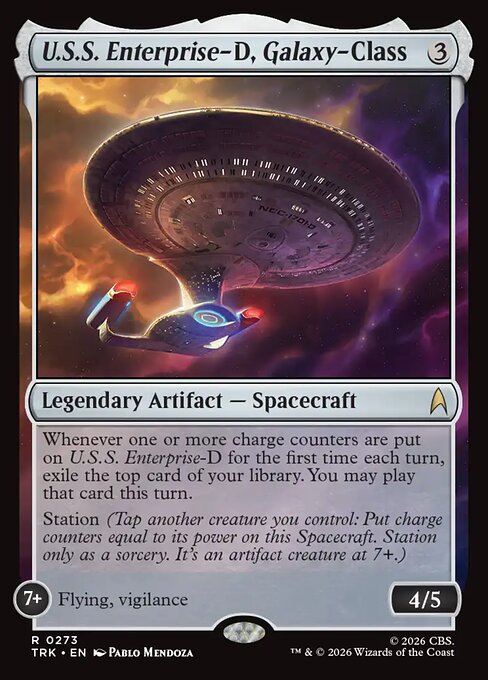 U.S.S. Enterprise-D, Galaxy-Class from Star Trek (Rare)