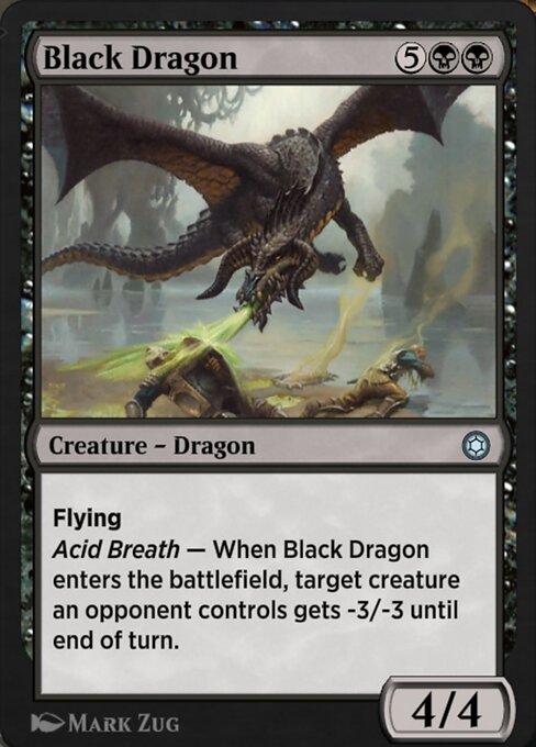 Black Dragon #144 – Alchemy Horizons: Baldur's Gate Black Dragon from Alchemy Horizons: Baldur's Gate (Uncommon)