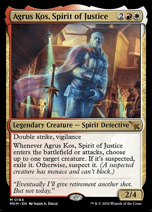 Agrus Kos, Spirit of Justice (Mythic)