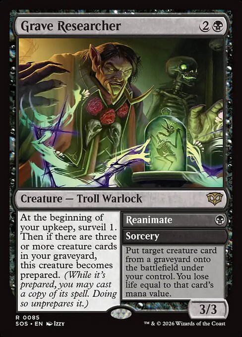 Grave Researcher // Reanimate (Rare)