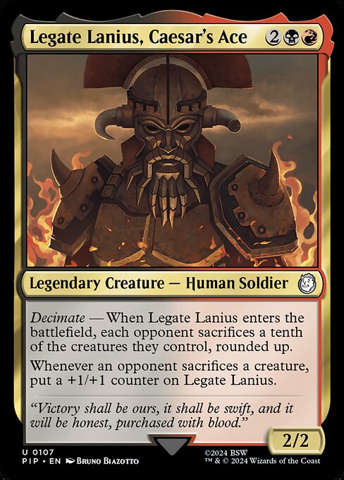 Legate Lanius, Caesar's Ace (Uncommon)