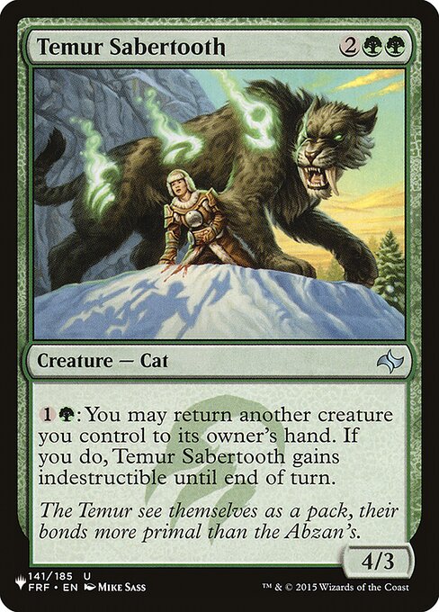 Temur Sabertooth (Uncommon)