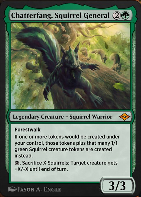 Chatterfang, Squirrel General #552 – Jumpstart: Historic Horizons Chatterfang, Squirrel General from Jumpstart: Historic Horizons (Mythic)