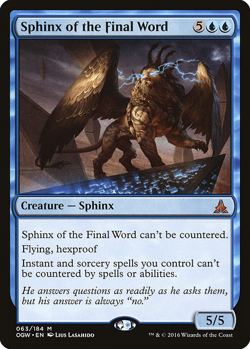 Sphinx of the Final Word (Mythic)