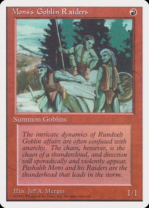 Mons's Goblin Raiders (Common)