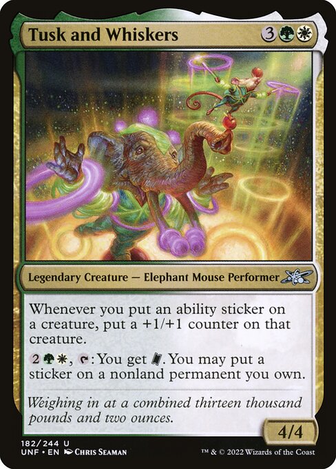 Tusk and Whiskers from Unfinity (Uncommon)