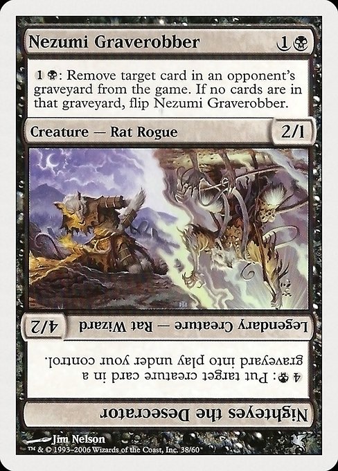 Nezumi Graverobber // Nighteyes the Desecrator (Uncommon)