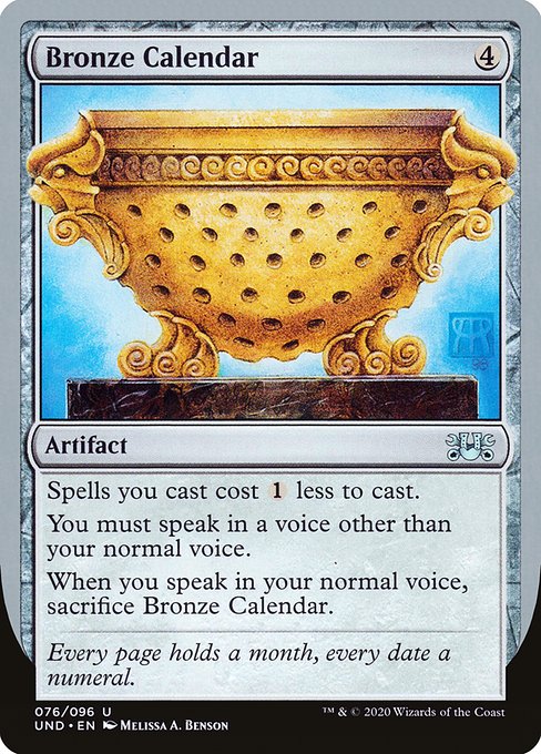 Bronze Calendar (Uncommon)