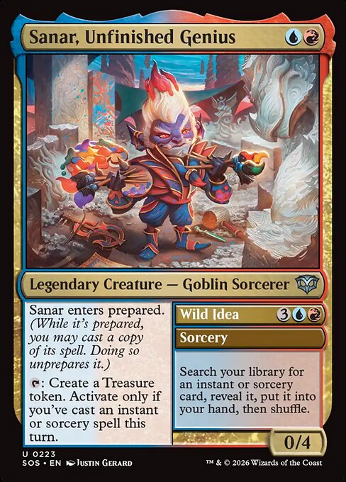 Sanar, Unfinished Genius // Wild Idea (Uncommon)