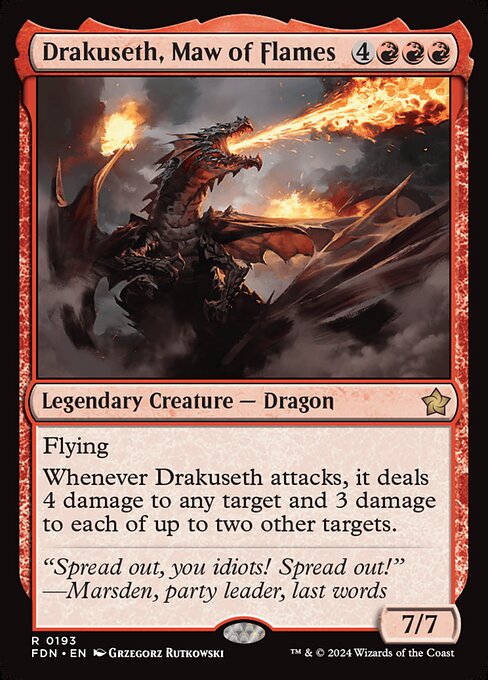 Drakuseth, Maw of Flames (Rare)