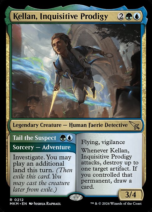 Kellan, Inquisitive Prodigy // Tail the Suspect (Rare)