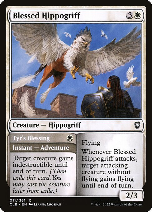 Blessed Hippogriff // Tyr's Blessing (Common)