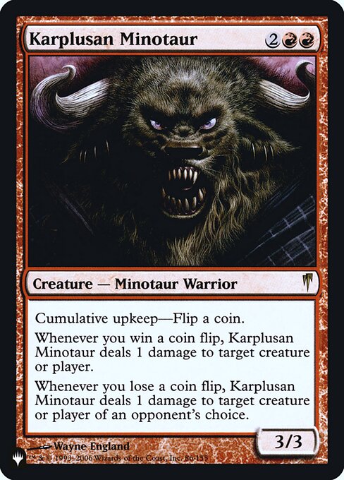 Karplusan Minotaur (Rare)