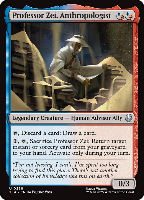 Professor Zei, Anthropologist (Uncommon)