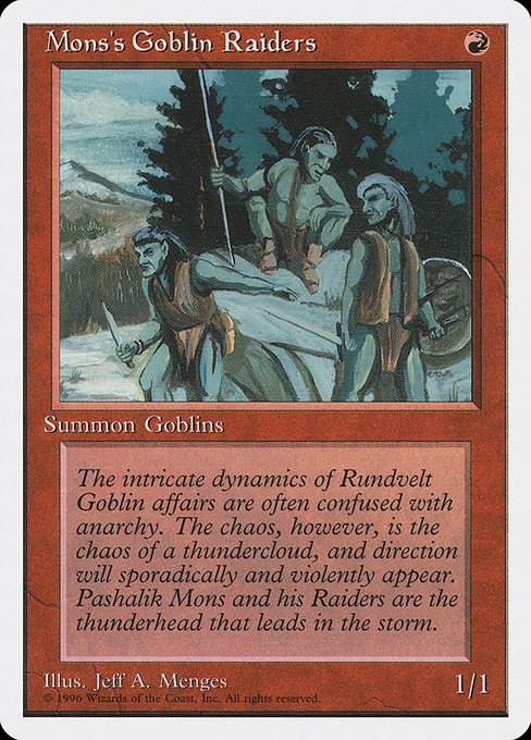 Mons's Goblin Raiders (Common)