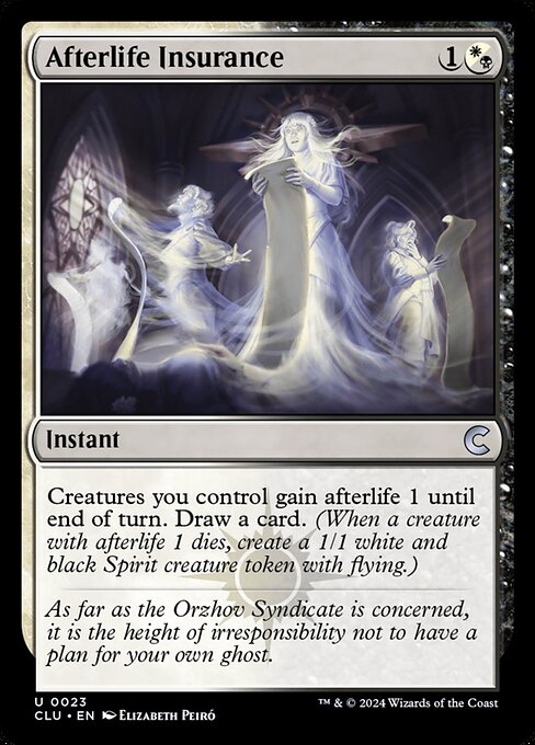 Afterlife Insurance (Uncommon)