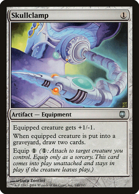Skullclamp from Darksteel (Uncommon)