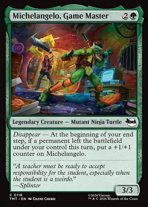 Michelangelo, Game Master (Common)