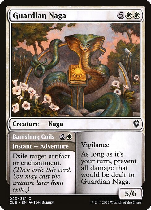 Guardian Naga // Banishing Coils (Common)