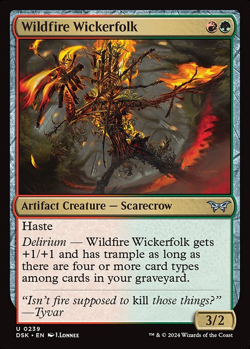 Wildfire Wickerfolk (Uncommon)
