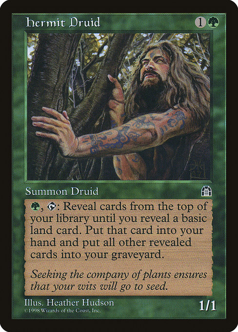 Hermit Druid from Stronghold (Rare)