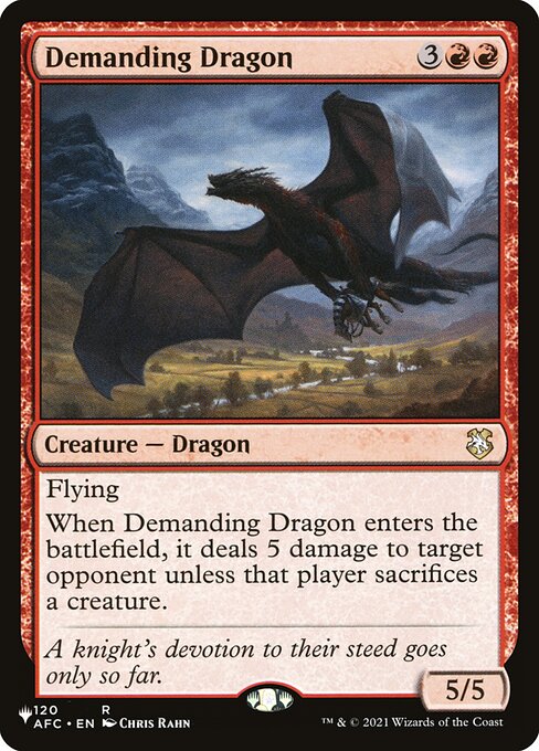 Demanding Dragon (Rare)