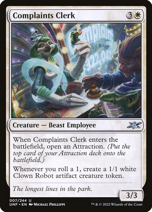 Complaints Clerk from Unfinity (Uncommon)