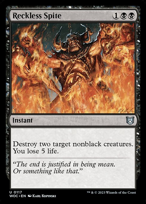 Reckless Spite (Uncommon)