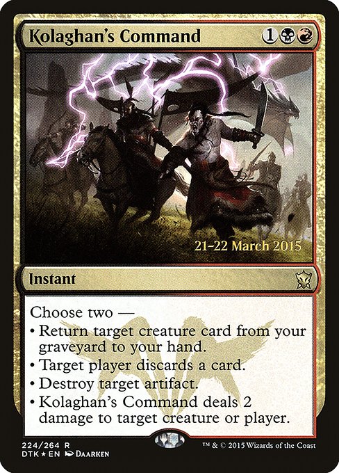 Kolaghan's Command (Rare)