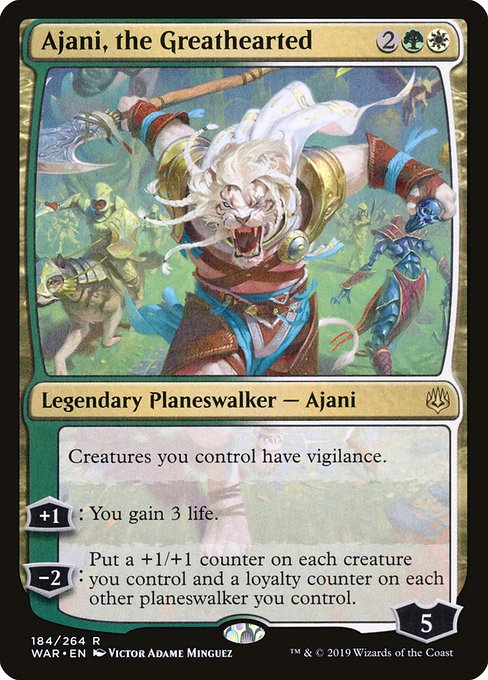 Ajani, the Greathearted (Rare)
