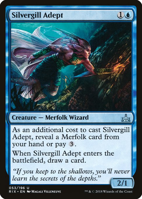 Silvergill Adept (Uncommon)