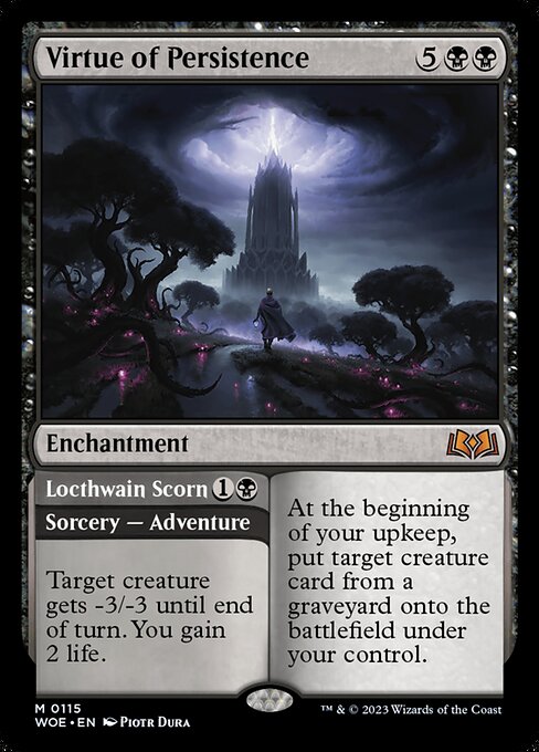 Virtue of Persistence // Locthwain Scorn (Mythic)