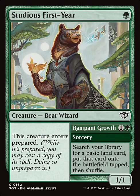 Studious First-Year // Rampant Growth (Common)