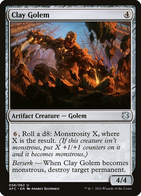 Clay Golem (Uncommon)