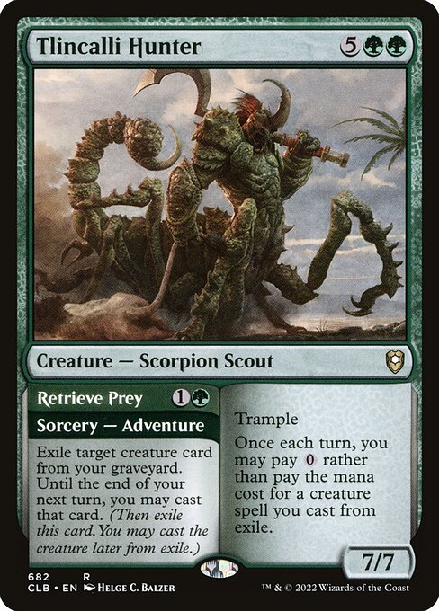 Tlincalli Hunter // Retrieve Prey (Rare)