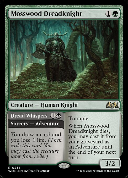Mosswood Dreadknight // Dread Whispers (Rare)