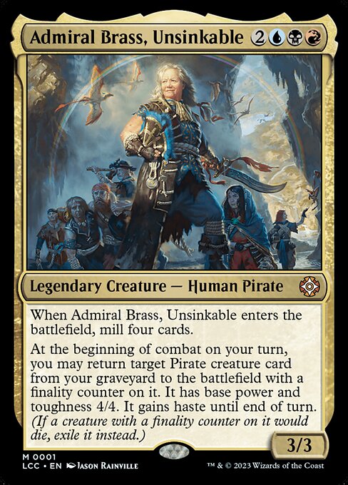 Admiral Brass, Unsinkable (Mythic)