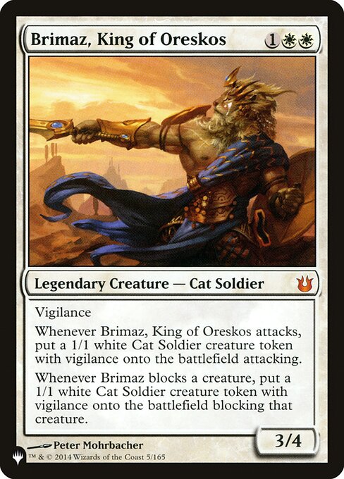 Brimaz, King of Oreskos (Mythic)