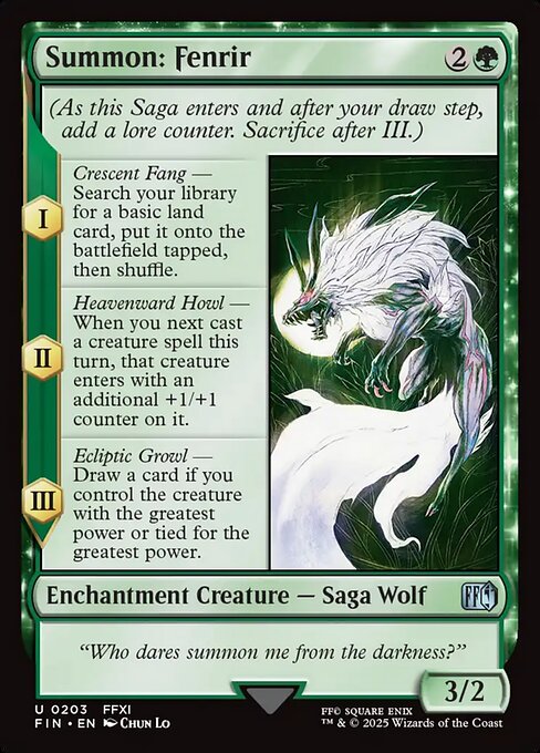 Summon: Fenrir (Uncommon)