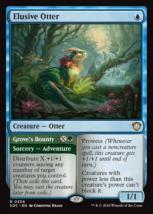Elusive Otter // Grove's Bounty (Rare)