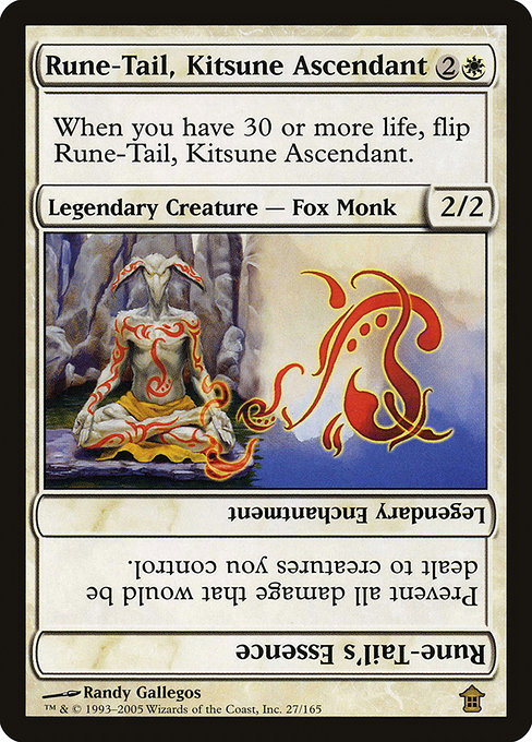 Rune-Tail, Kitsune Ascendant // Rune-Tail's Essence (Rare)