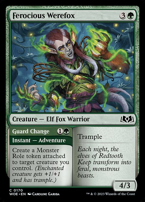 Ferocious Werefox // Guard Change (Common)