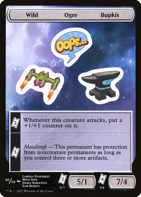 Wild Ogre Bupkis from Unfinity Sticker Sheets (Common)