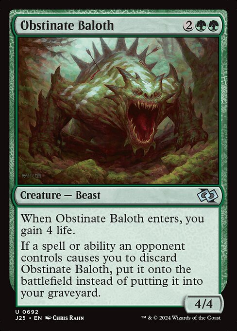 Obstinate Baloth (Uncommon)
