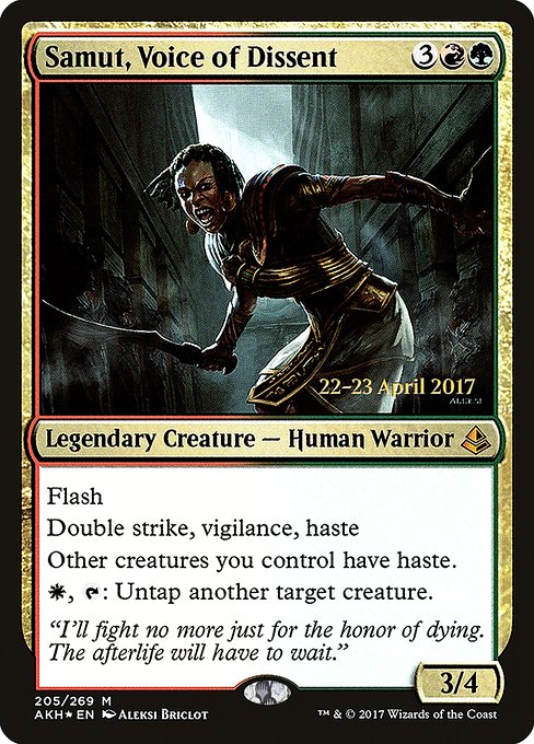 Samut, Voice of Dissent (Mythic)