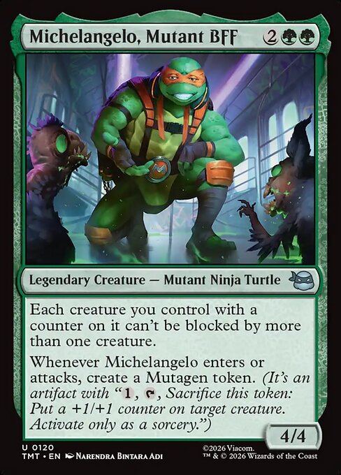 Michelangelo, Mutant BFF (Uncommon)