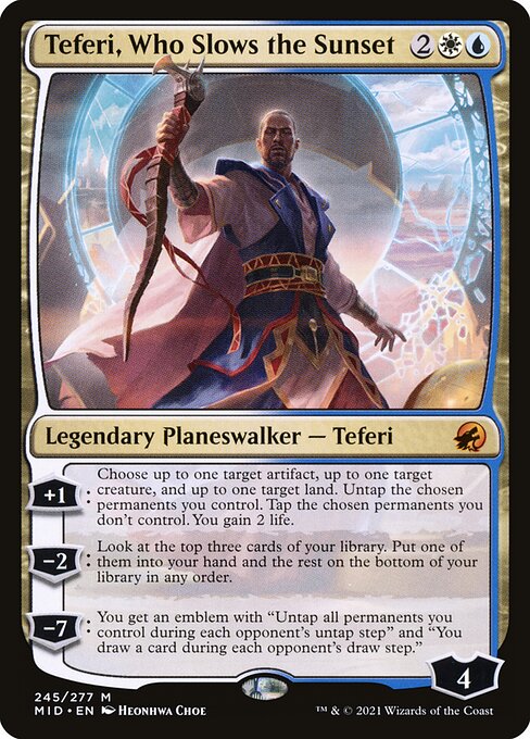Teferi, Who Slows the Sunset (Mythic)